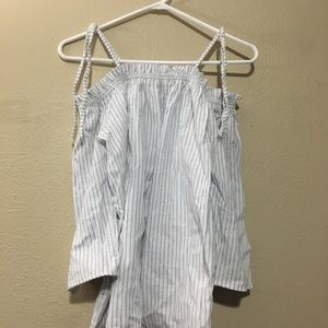 Striped Off the Shoulder Top